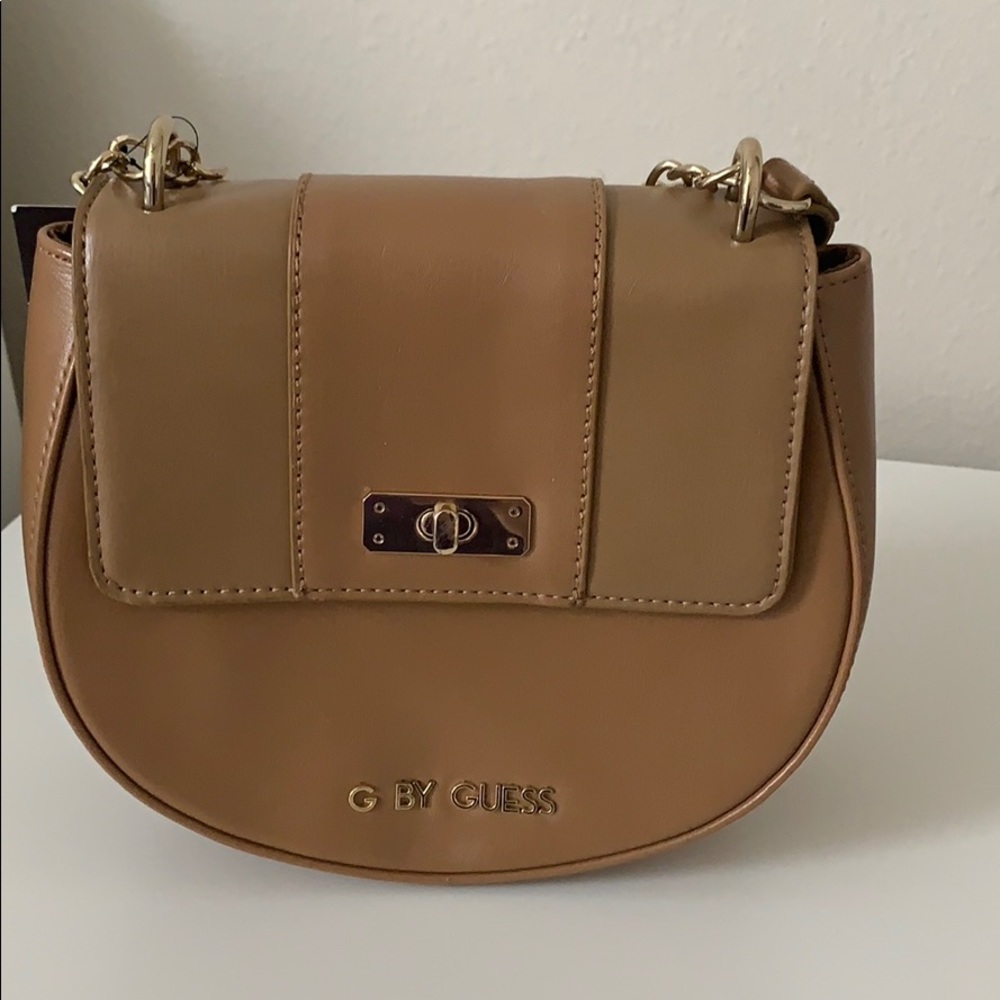 G by Guess caramel colored mini purse